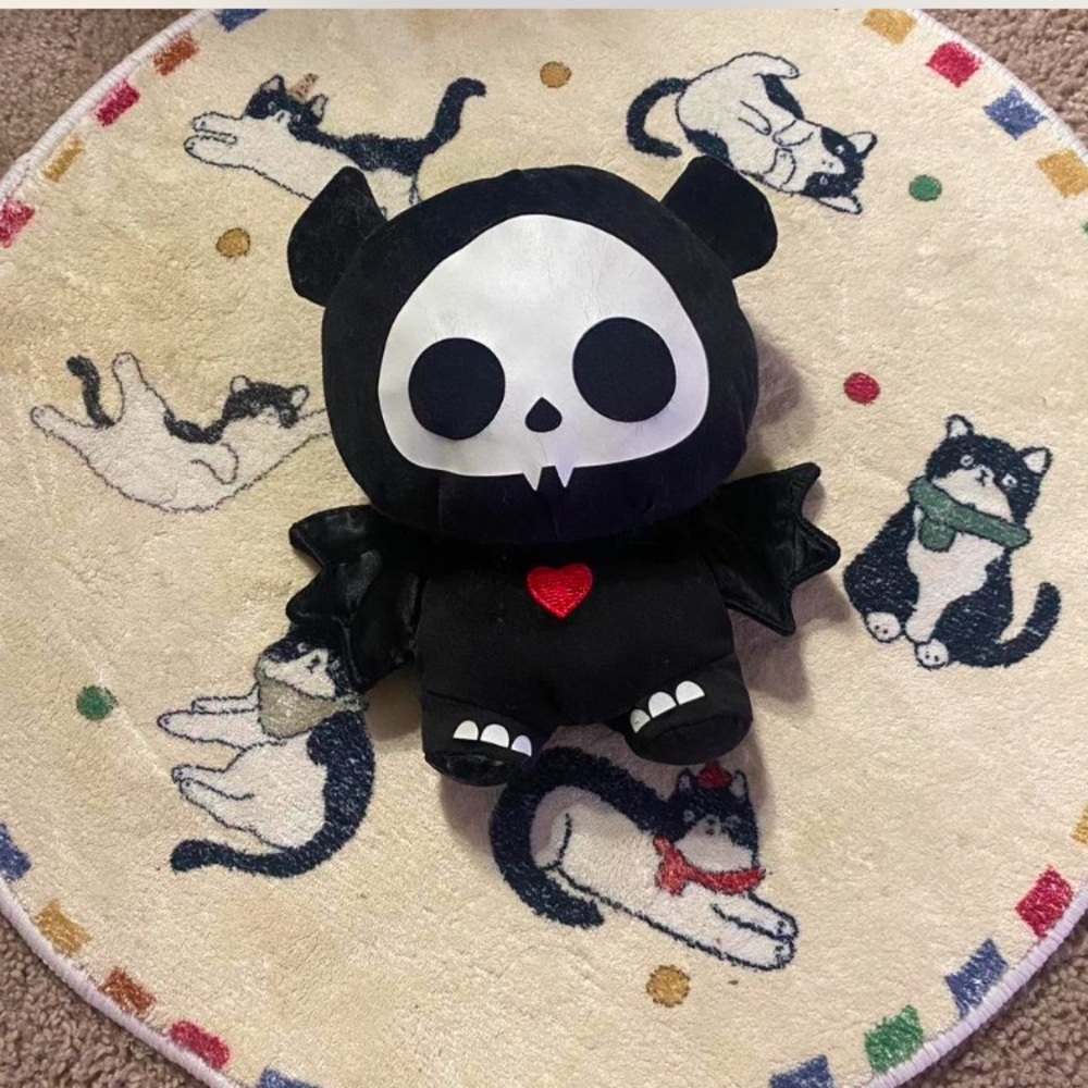 vintage glow in the dark skelanimal bat